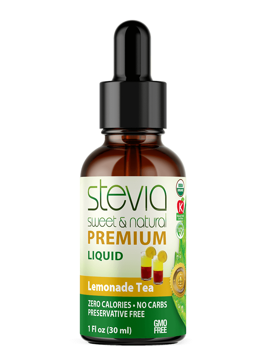 Lemonade Tea Stevia Liquid Drops. Organic Stevia Sweetener. Natural Stevia Extract. Best Sugar Substitute, 100% Pure Extract, All Naturally Sweet, Non Bitter, Zero Calorie, 0 Carbs, Gluten-Free, Non-GMO, Diabetic & Keto Friendly