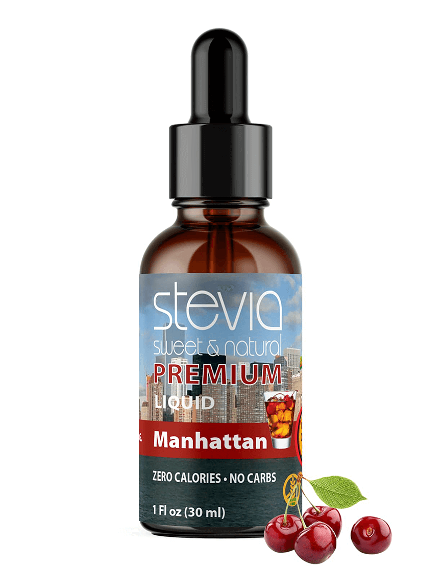 Manhattan Stevia Stevia Liquid Drops. Organic Stevia Sweetener. Natural Stevia Extract. Best Sugar Substitute, 100% Pure Extract, All Naturally Sweet, Non Bitter, Zero Calorie, 0 Carbs, Gluten-Free, Non-GMO, Diabetic & Keto Friendly