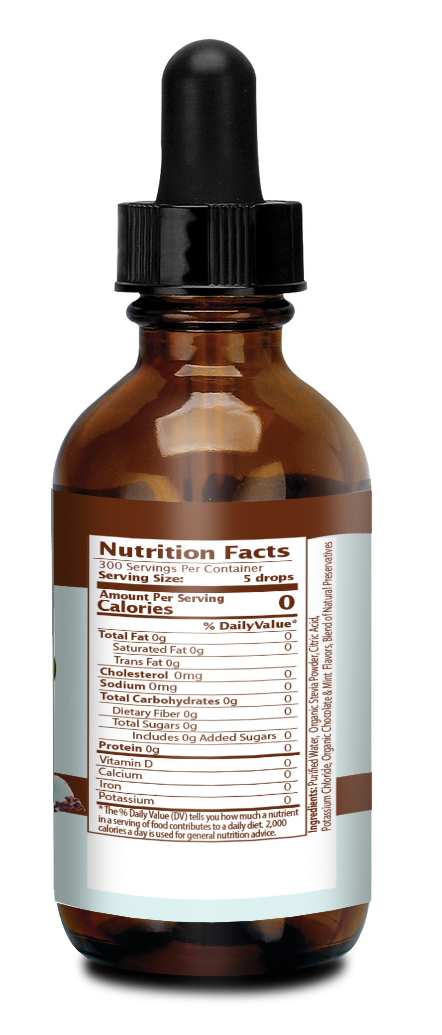 Chocolate Mint Stevia Drops- NEW! Premium Quality Organic Liquid Stevia Sweetener. Best Sugar Substitute, 100% Pure Extract, All Naturally Sweet, Non Bitter, 0 Calorie, Non-GMO, Diabetic & Keto Friendly 25.00% Off Auto renew