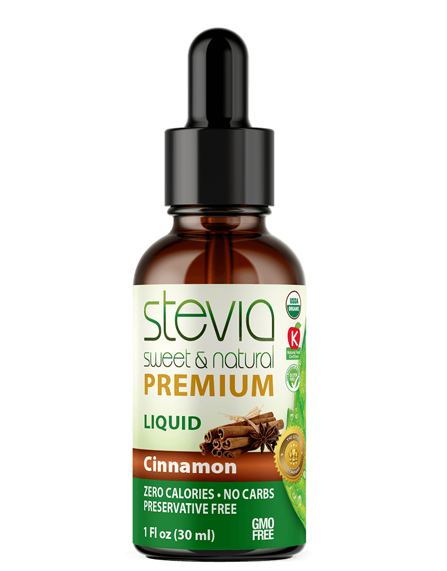 Cinnamon Stevia Liquid Drops. Organic Stevia Sweetener. Natural Stevia Extract. Best Sugar Substitute, 100% Pure Extract, All Naturally Sweet, Non Bitter, Zero Calorie, 0 Carbs, Gluten-Free, Non-GMO, Diabetic & Keto Friendly