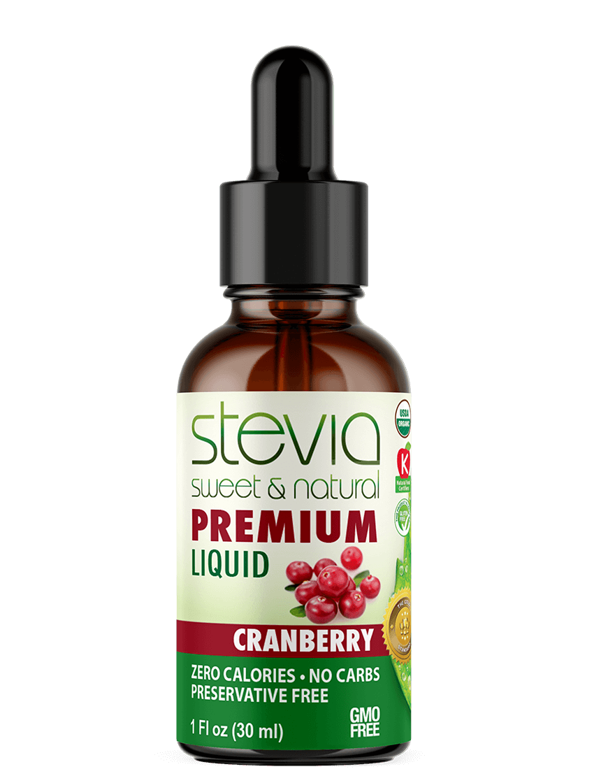 Cranberry Stevia Liquid Drops. Organic Stevia Sweetener. Natural Stevia Extract. Best Sugar Substitute, 100% Pure Extract, All Naturally Sweet, Non Bitter, Zero Calorie, 0 Carbs, Gluten-Free, Non-GMO, Diabetic & Keto Friendly