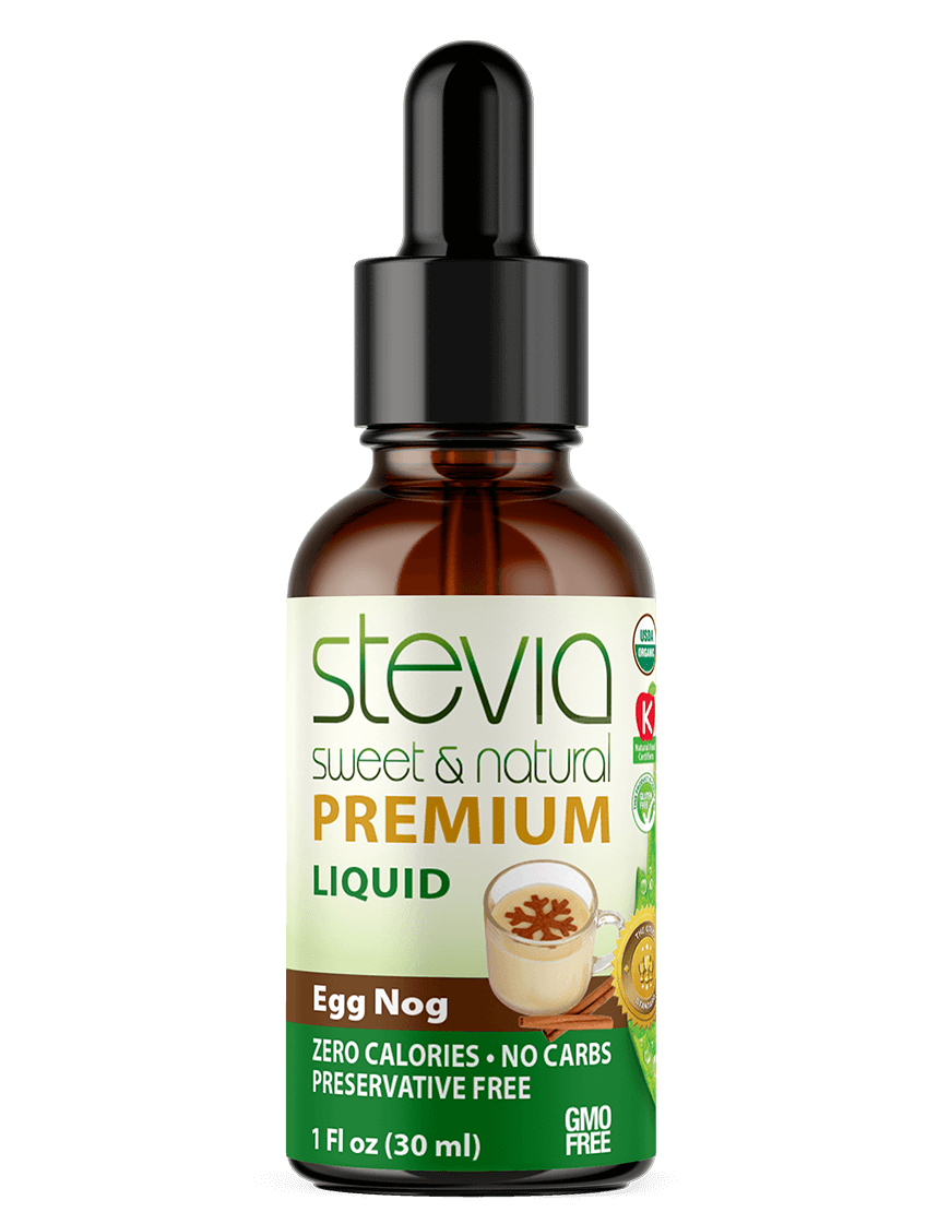 Egg Nog Stevia Liquid Drops. Organic Stevia Sweetener. Natural Stevia Extract. Best Sugar Substitute, 100% Pure Extract, All Naturally Sweet, Non Bitter, Zero Calorie, 0 Carbs, Gluten-Free, Non-GMO, Diabetic & Keto Friendly