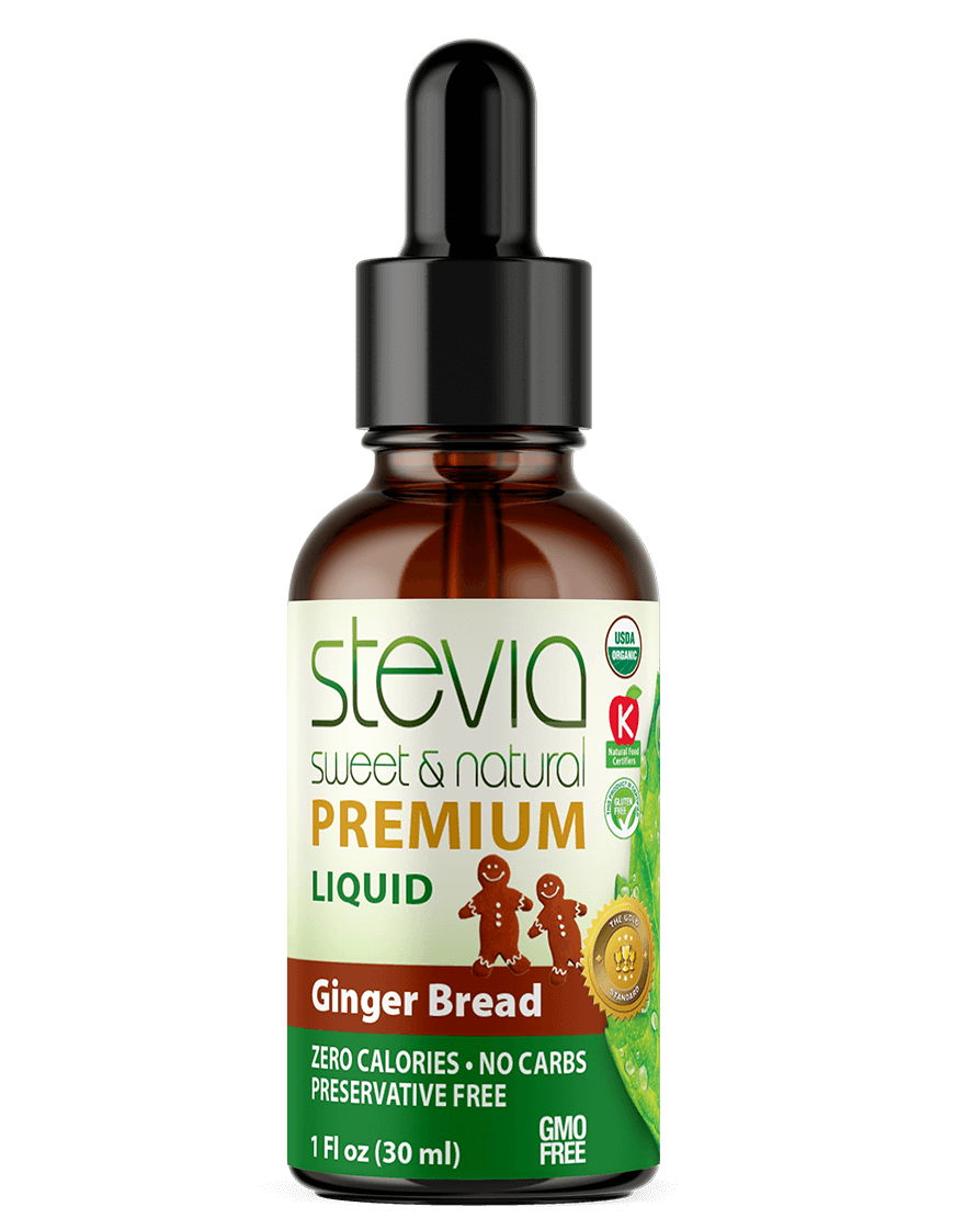 Ginger Bread Stevia Liquid Drops. Organic Stevia Sweetener. Natural Stevia Extract. Best Sugar Substitute, 100% Pure Extract, All Naturally Sweet, Non Bitter, Zero Calorie, 0 Carbs, Gluten-Free, Non-GMO, Diabetic & Keto Friendly