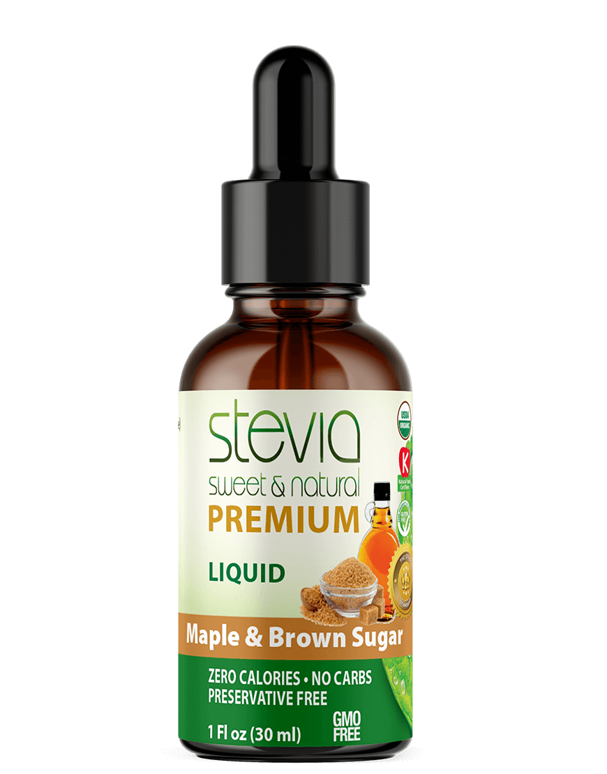 Maple & Brown Sugar Stevia Liquid Drops. Organic Stevia Sweetener. Natural Stevia Extract. Best Sugar Substitute, 100% Pure Extract, All Naturally Sweet, Non Bitter, Zero Calorie, 0 Carbs, Gluten-Free, Non-GMO, Diabetic & Keto Friendly