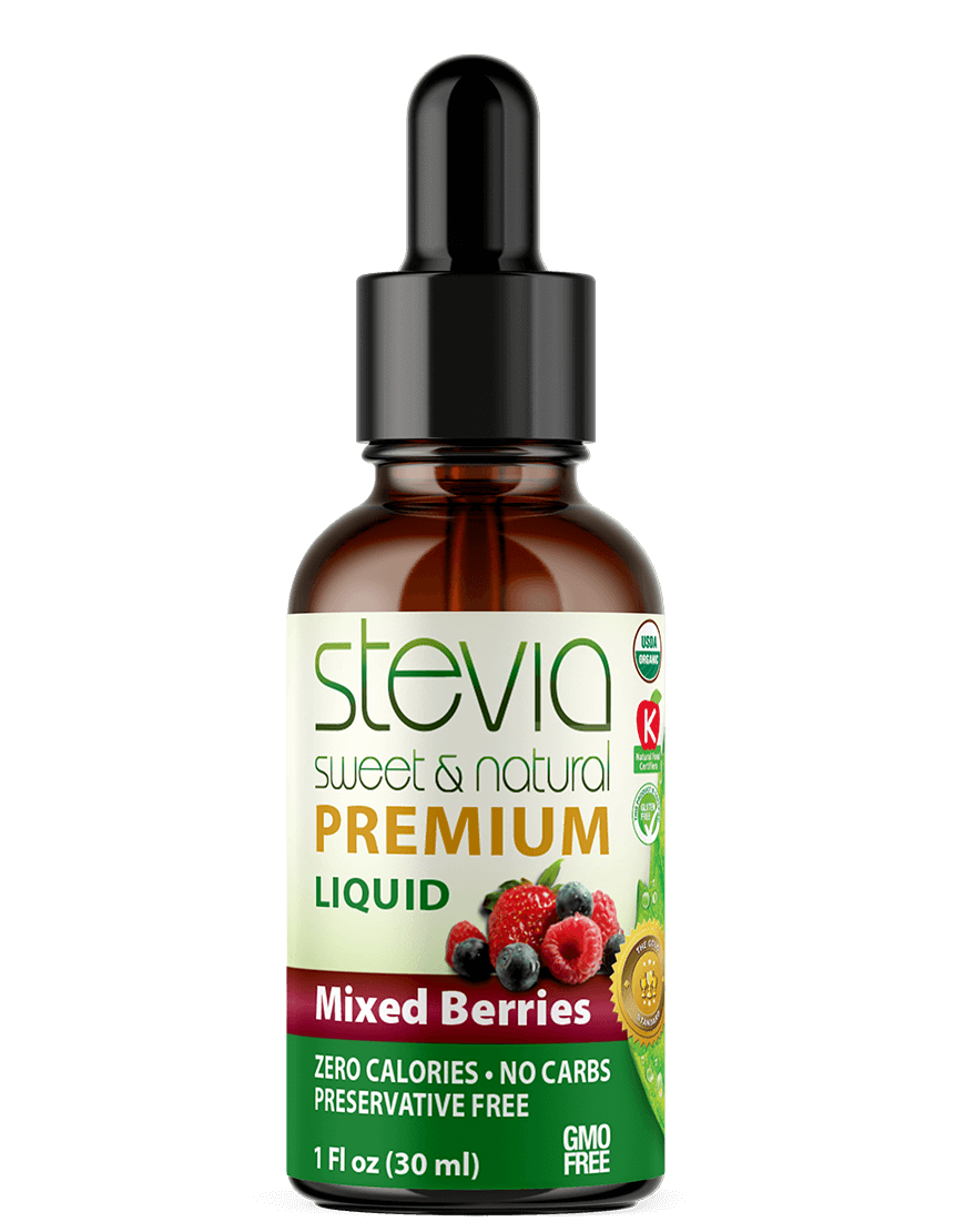 Mixed Berries Stevia Liquid Drops. Organic Stevia Sweetener. Natural Stevia Extract. Best Sugar Substitute, 100% Pure Extract, All Naturally Sweet, Non Bitter, Zero Calorie, 0 Carbs, Gluten-Free, Non-GMO, Diabetic & Keto Friendly