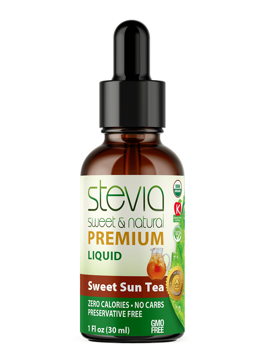Sweet Sun Tea Stevia Liquid Drops. Organic Stevia Sweetener. Natural Stevia Extract. Best Sugar Substitute, 100% Pure Extract, All Naturally Sweet, Non Bitter, Zero Calorie, 0 Carbs, Gluten-Free, Non-GMO, Diabetic & Keto Friendly