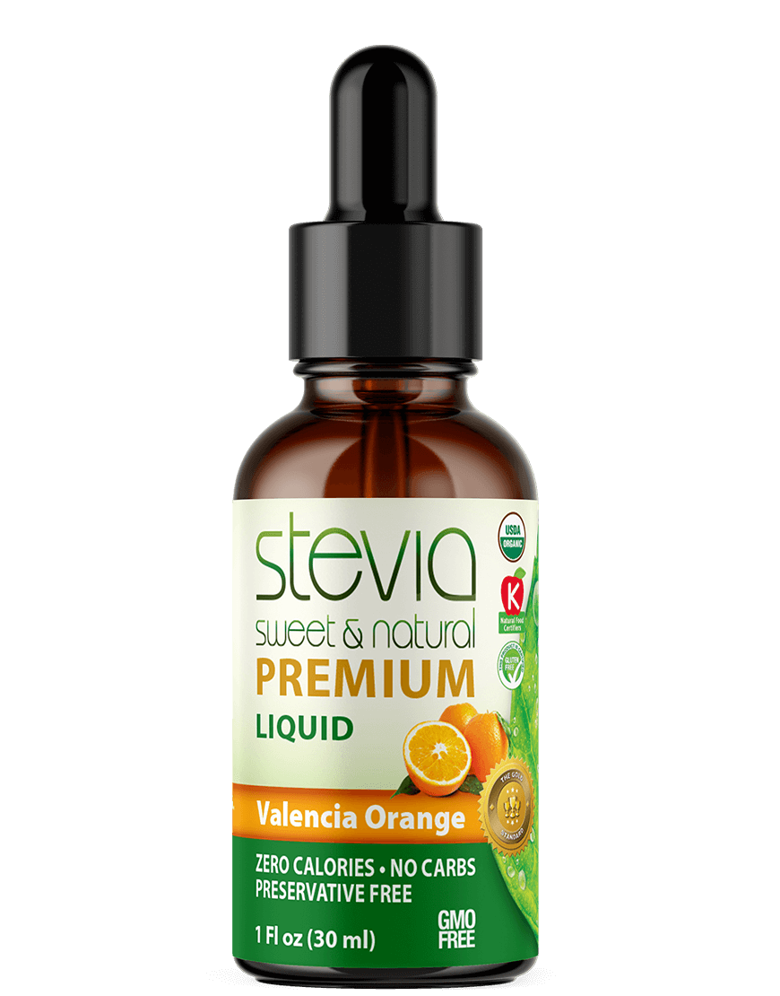 Valencia Orange Stevia Liquid Drops. Organic Stevia Sweetener. Natural Stevia Extract. Best Sugar Substitute, 100% Pure Extract, All Naturally Sweet, Non Bitter, Zero Calorie, 0 Carbs, Gluten-Free, Non-GMO, Diabetic & Keto Friendly