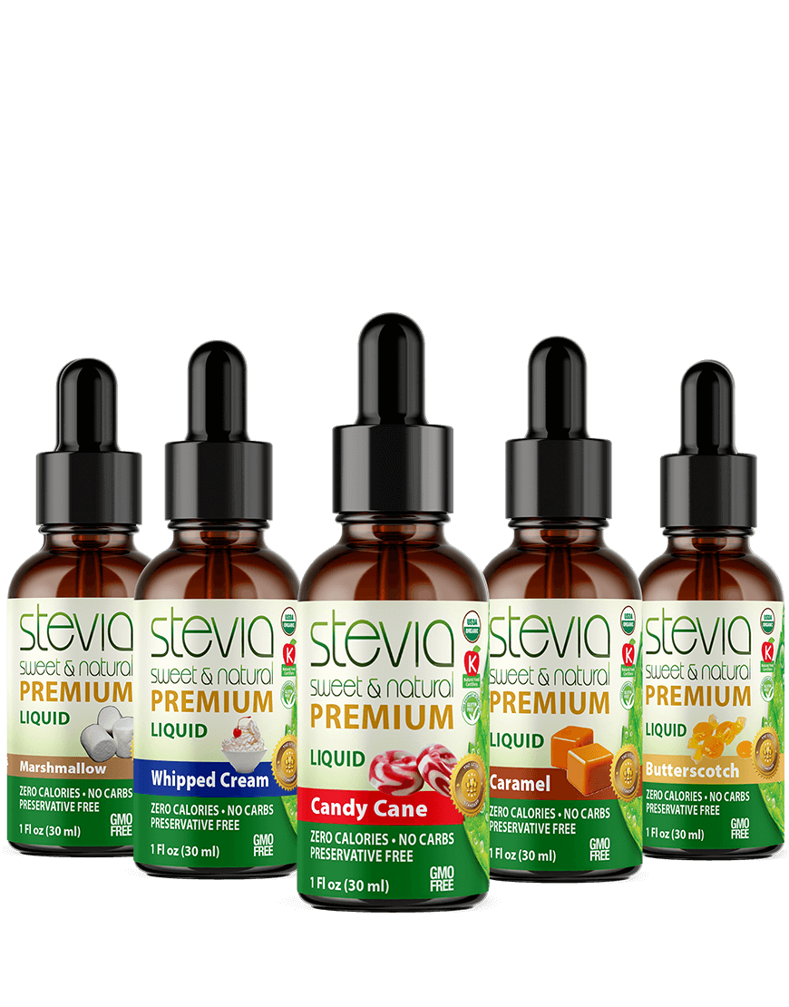 Wonka Land  (5-Pack ) Bundle | Premium Stevia drops | 5 Flavors in Glass Bottles | All Natural | Non-Bitter | NON-GMO | Diabetic & Keto Friendly (1oz)